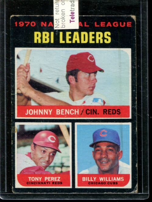 1971 Topps #64 NL RBI Leaders/Johnny Bench/Tony Perez/Billy Williams
