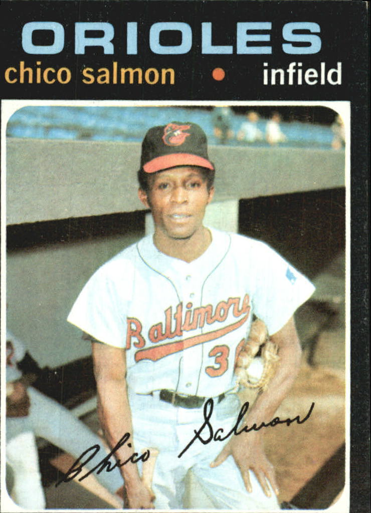 1971 Topps #249 Chico Salmon - EX - Burbank Sportscards | Beckett ...