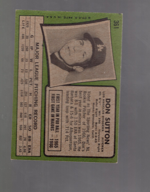 A4996- 1971 Topps BB #s 351-400 APPROXIMTE GRADE -You Pick- 15+ FREE US SHIP - Picture 5 of 17