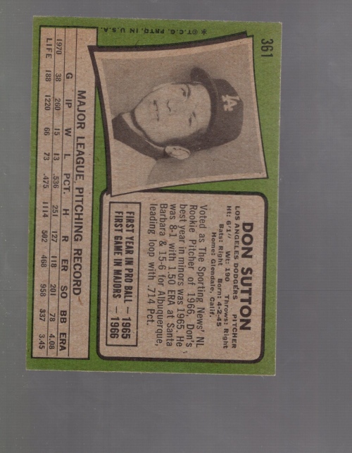 A4996- 1971 Topps BB #s 351-400 APPROXIMTE GRADE -You Pick- 15+ FREE US SHIP - Picture 3 of 17