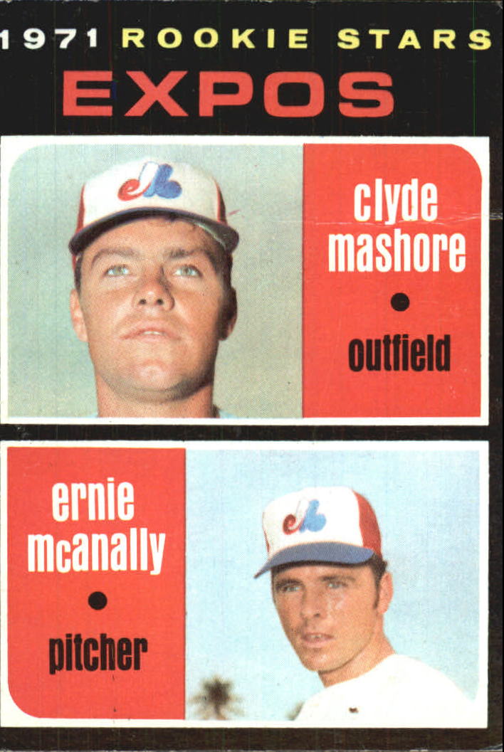 1971 Topps #376 Rookie Stars Clyde Mashore RC Ernie McAnally RC - GOOD