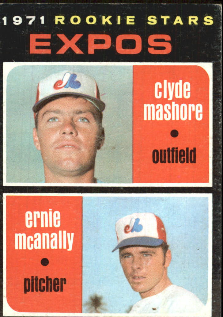 1971 Topps #376 Rookie Stars Clyde Mashore RC Ernie McAnally RC - VG