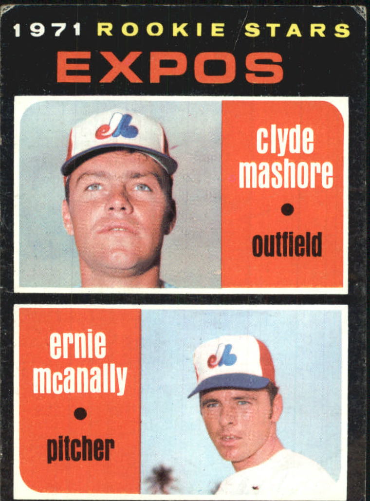 1971 Topps #376 Rookie Stars Clyde Mashore RC Ernie McAnally RC - VG-EX