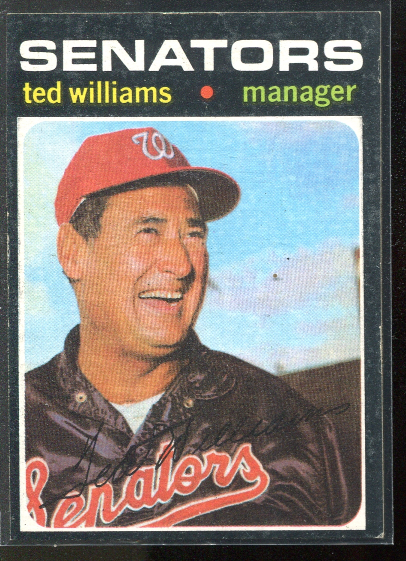1971 Topps #380 Ted Williams MG