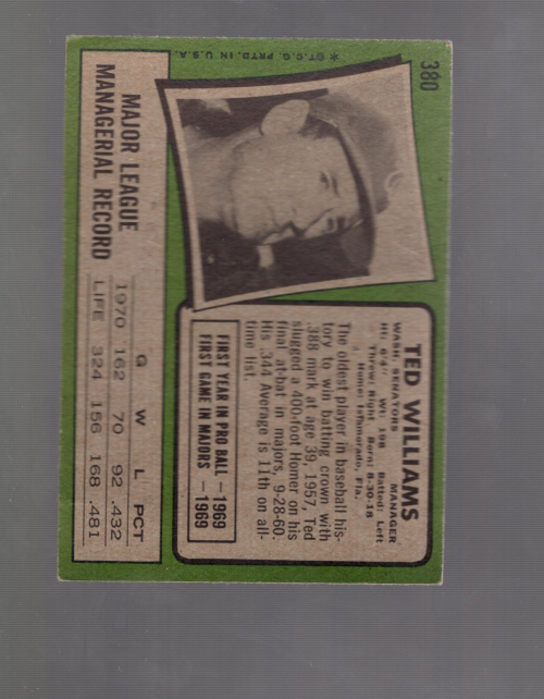 A4996- 1971 Topps BB #s 351-400 APPROXIMTE GRADE -You Pick- 15+ FREE US SHIP - Picture 11 of 17
