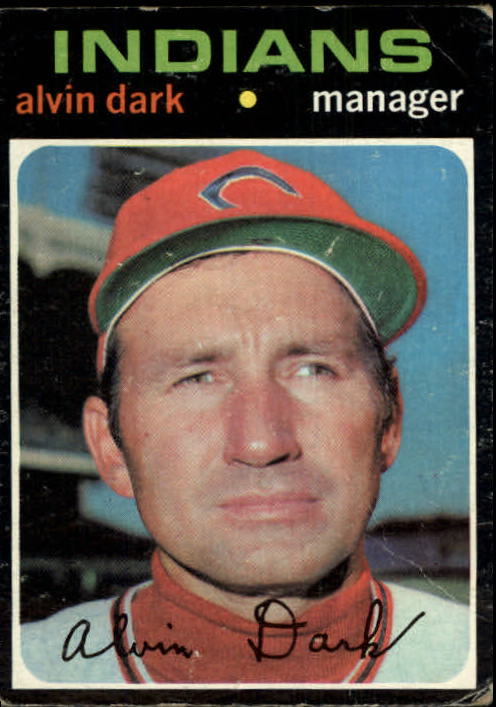 1971 Topps #397 Alvin Dark MG - GOOD
