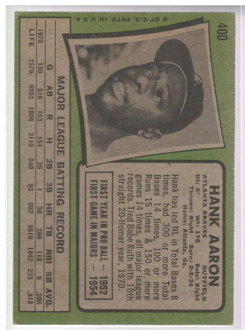 A4996- 1971 Topps BB #s 351-400 APPROXIMTE GRADE -You Pick- 15+ FREE US SHIP - Picture 15 of 17