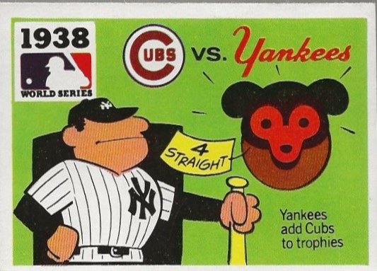 1971 Fleer Laughlin World Series Black Backs #36 1938 Yankees/Cubs