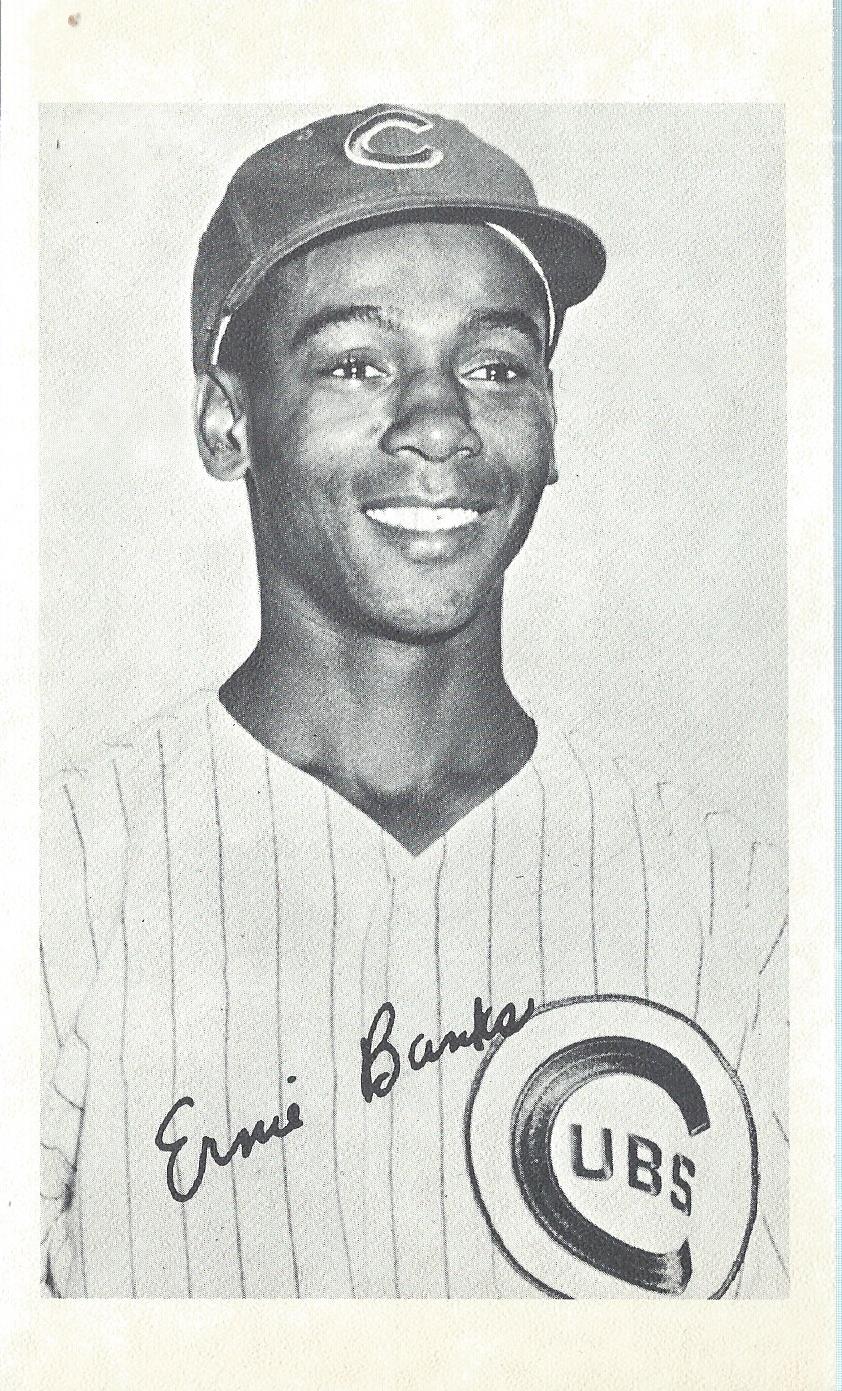 1972 Cubs Team Issue #1 Ernie Banks CO
