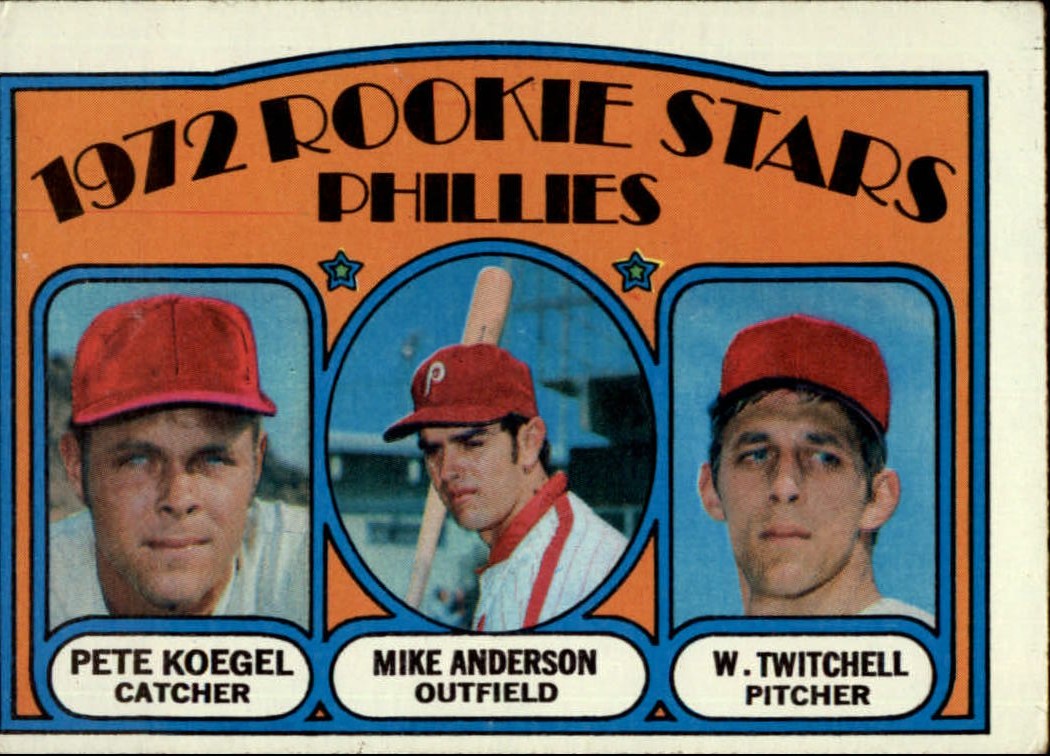 1972 Topps #14 Rookie Stars/Pete Koegel/Mike Anderson RC/Wayne Twitchell