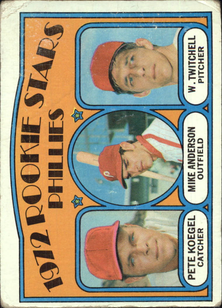 1972 Topps #14 Rookie Stars/Pete Koegel/Mike Anderson RC/Wayne Twitchell