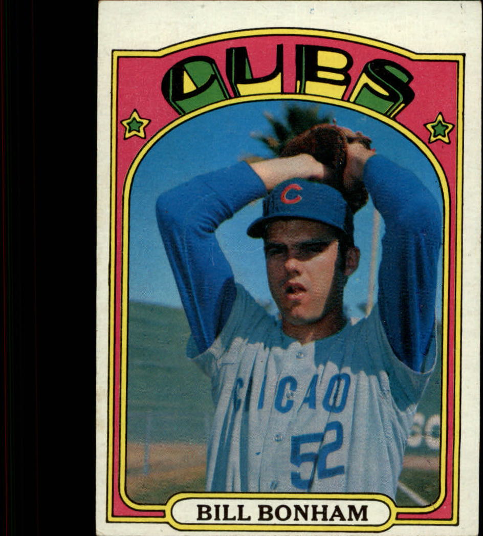 1972 Topps #29B Bill Bonham/Green underline/C and S of Cubs - EX-MT