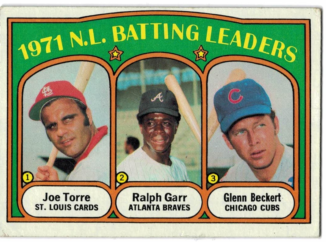 1972 Topps #85 NL Batting Leaders/Joe Torre/Ralph Garr/Glenn Beckert