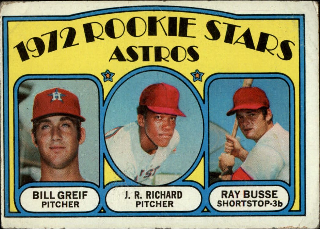J.r.richard/greif/busse RC 1972 Topps 101 Baseball Card 