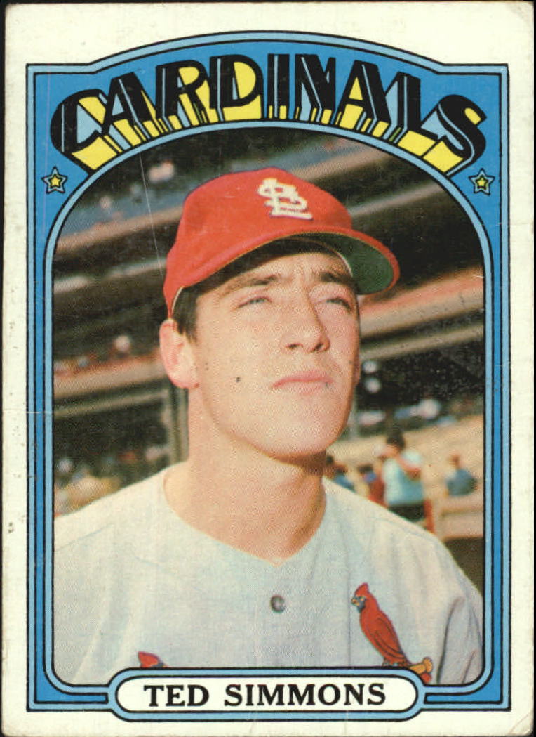 1972 Topps St. Louis Cardinals Baseball Card #154 Ted Simmons - VG | eBay