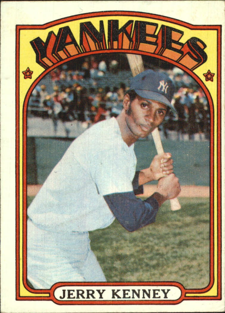 1972 Topps New York Yankees Baseball Card #158 Jerry Kenney - EX