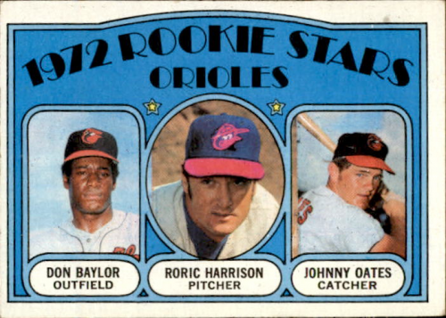 1972 Topps #474 Rookie Stars/Don Baylor/Roric Harrison RC/Johnny Oates RC