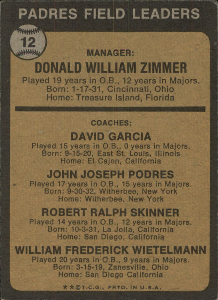 Remembering Don Zimmer – Dave's Words