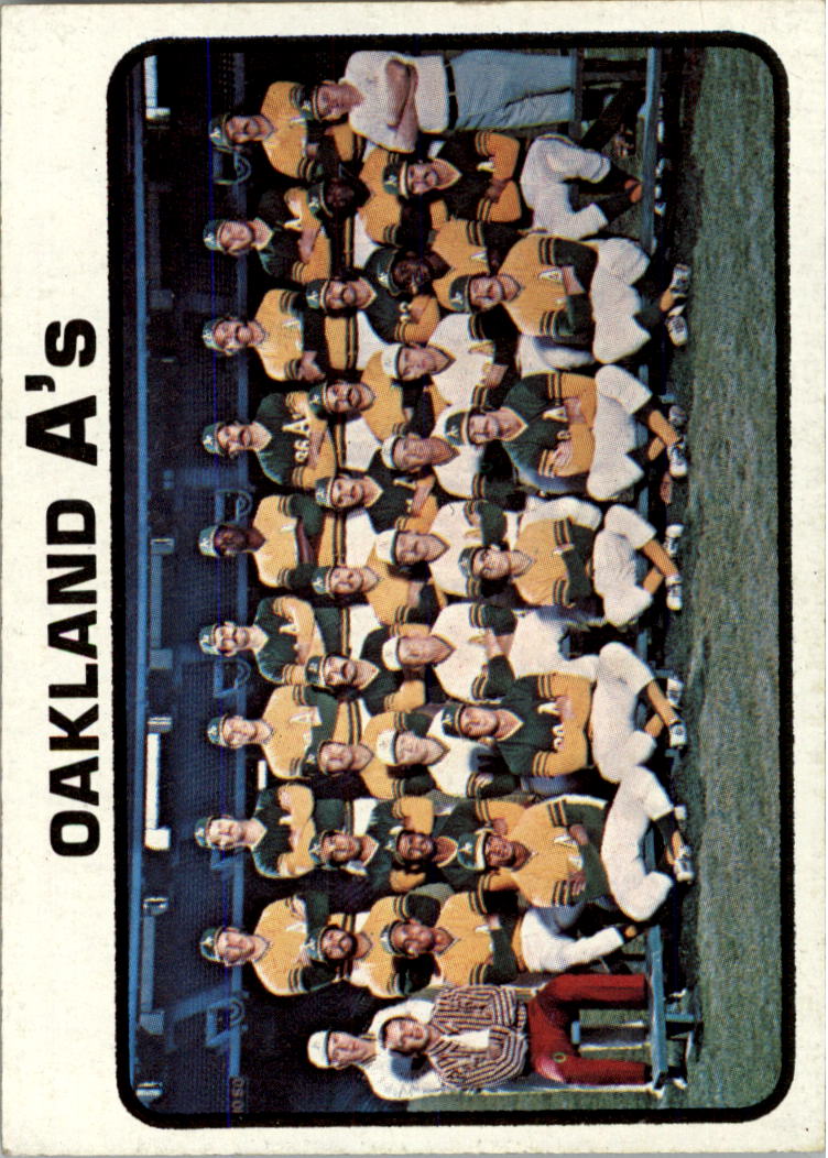 1973 Topps #500 Oakland Athletics TC