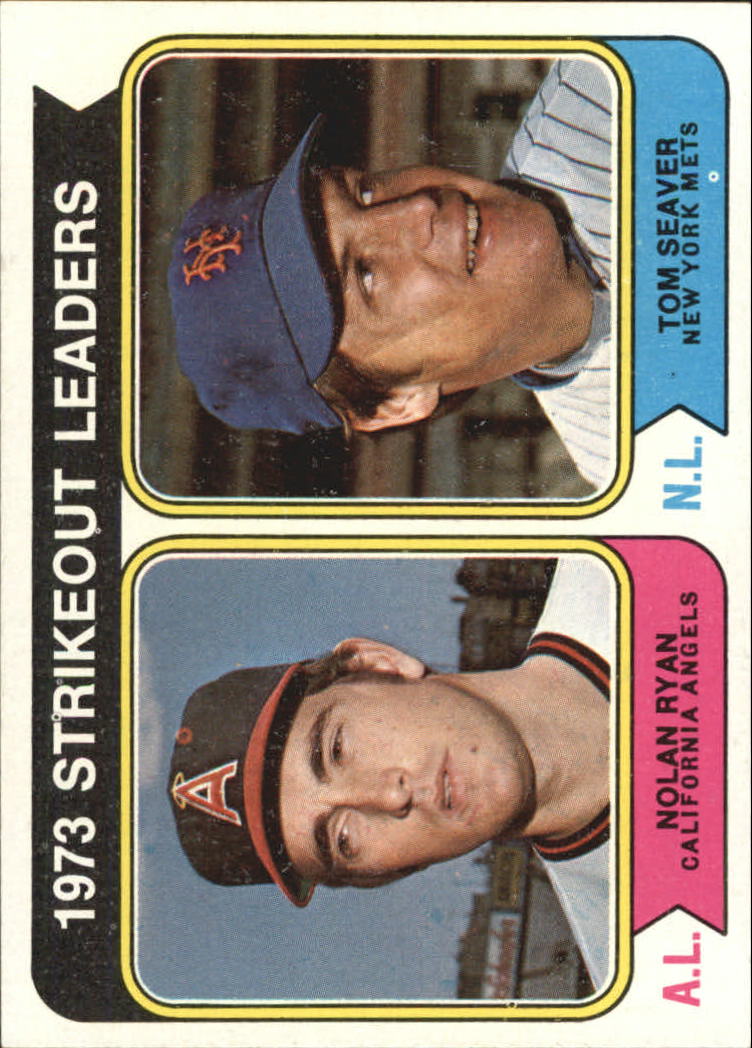 1974 Topps #207 Strikeout Leaders/Nolan Ryan/Tom Seaver