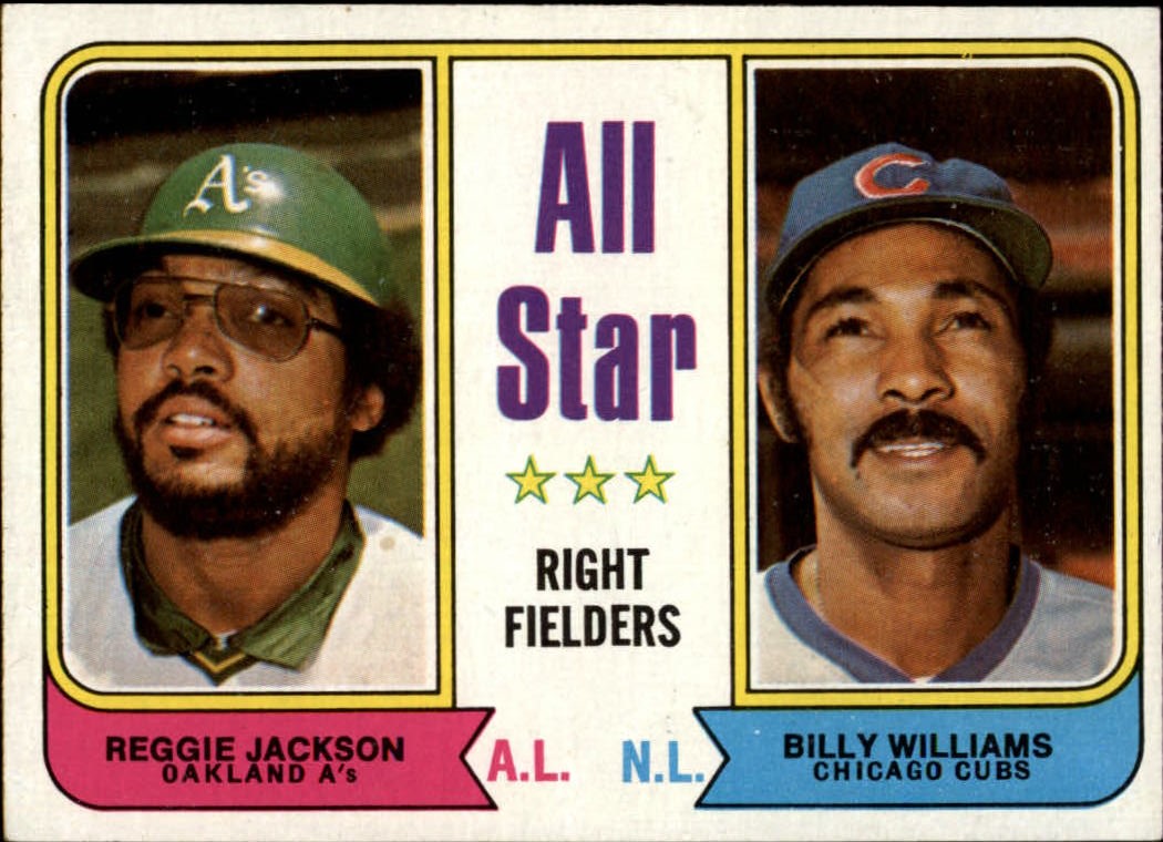 1974 Topps #338 Reggie Jackson/Billy Williams AS