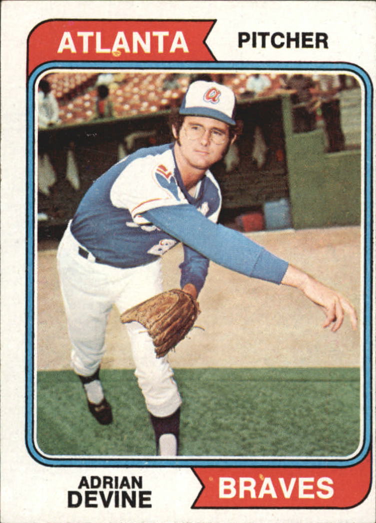 1974 Topps Atlanta Braves Baseball Card #614 Adrian Devine RC - EX | eBay