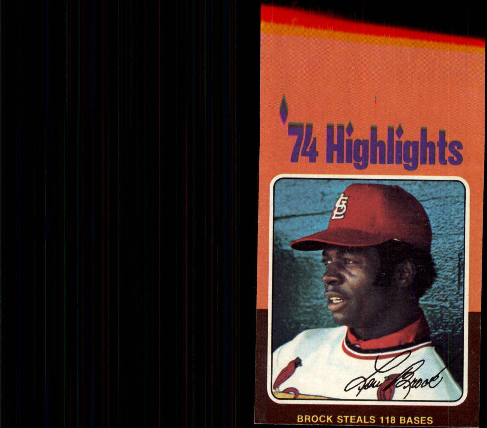 1975 Topps #2 Lou Brock HL/118 Stolen Bases