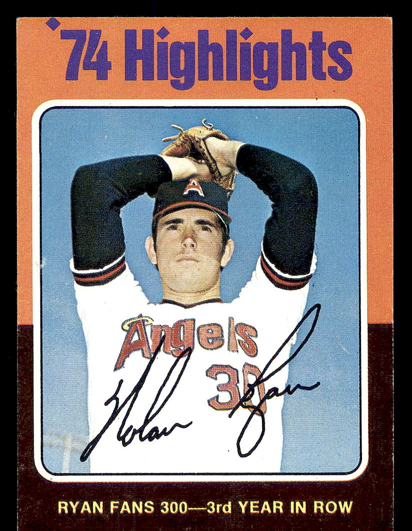 1975 Topps #5 Nolan Ryan HL/Fans 300 for/3rd Year in a Row