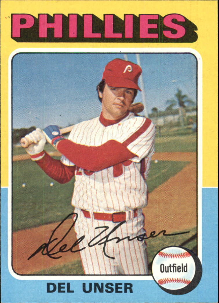 1975 Topps Philadelphia Phillies Baseball Card #138 Del ...