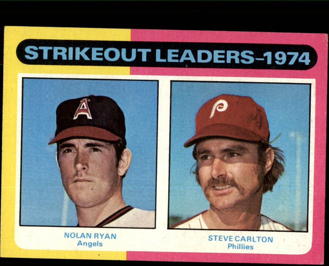 1975 Topps #312 Strikeout Leaders/Nolan Ryan/Steve Carlton