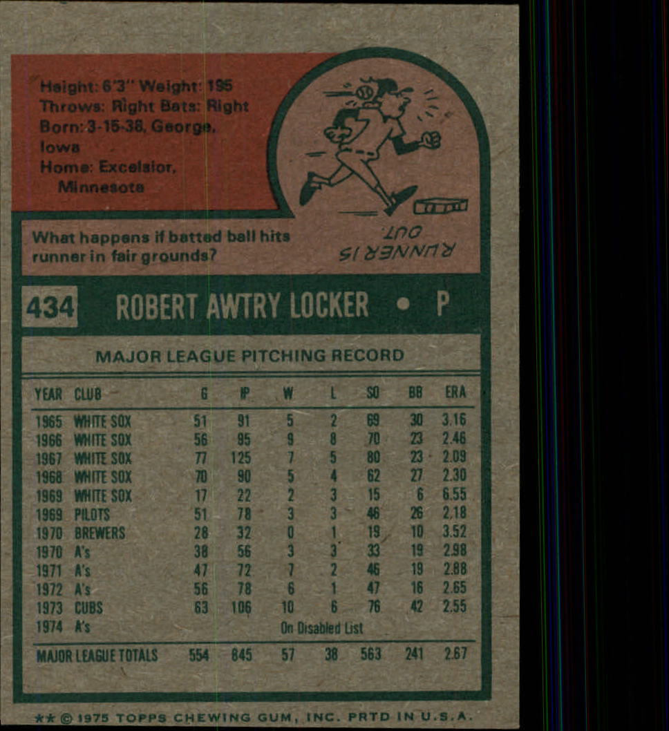 1975 TOPPS BASEBALL ASSORTED SINGLES U-PICK #412-506 - Picture 111 of 500