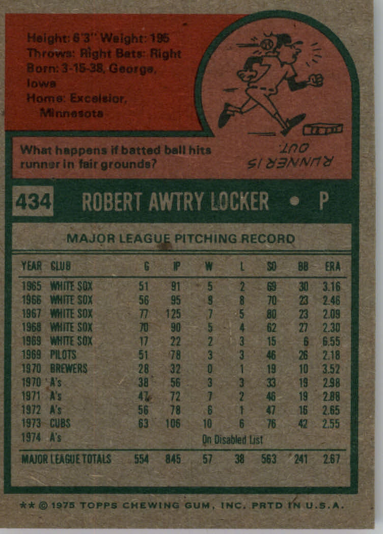 1975 TOPPS BASEBALL ASSORTED SINGLES U-PICK #412-506 - Picture 113 of 500