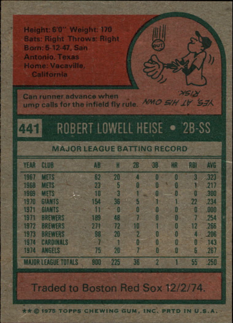 1975 TOPPS BASEBALL ASSORTED SINGLES U-PICK #412-506 - Picture 143 of 500