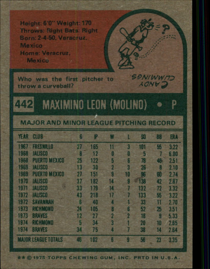 1975 TOPPS BASEBALL ASSORTED SINGLES U-PICK #412-506 - Picture 147 of 500