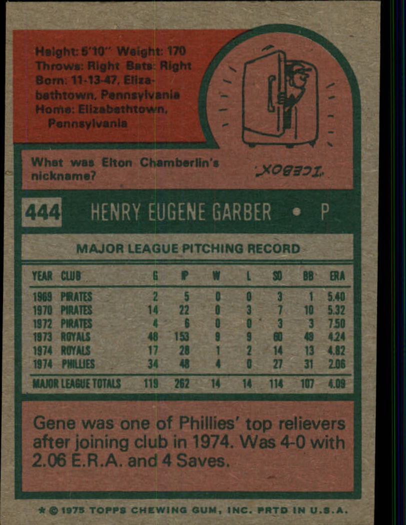 1975 TOPPS BASEBALL ASSORTED SINGLES U-PICK #412-506 - Picture 157 of 500