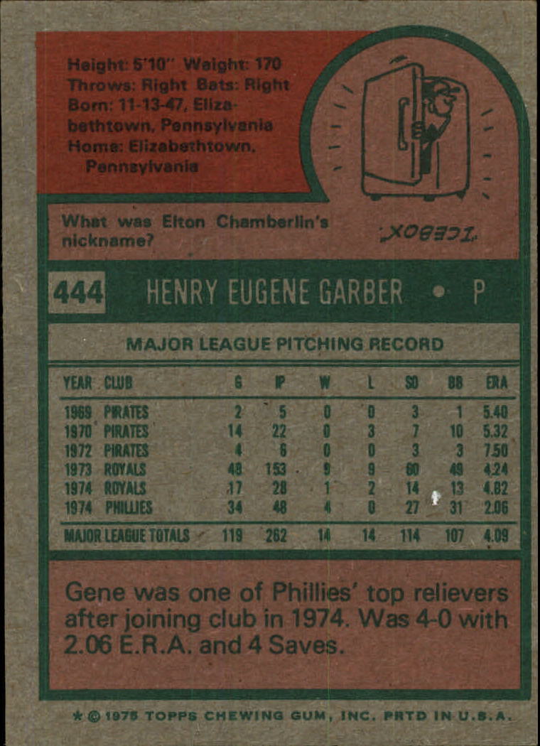 1975 TOPPS BASEBALL ASSORTED SINGLES U-PICK #412-506 - Picture 161 of 500