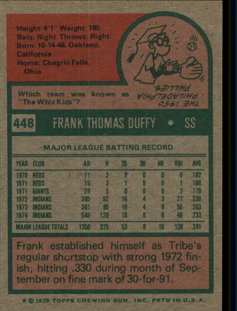 1975 TOPPS BASEBALL ASSORTED SINGLES U-PICK #412-506 - Picture 181 of 500