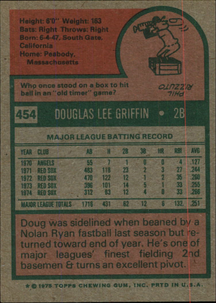 1975 TOPPS BASEBALL ASSORTED SINGLES U-PICK #412-506 - Picture 218 of 500