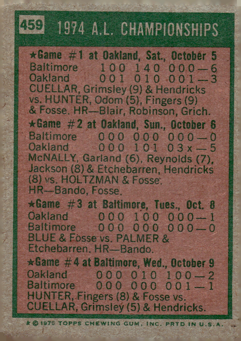 1975 TOPPS BASEBALL ASSORTED SINGLES U-PICK #412-506 - Picture 246 of 500