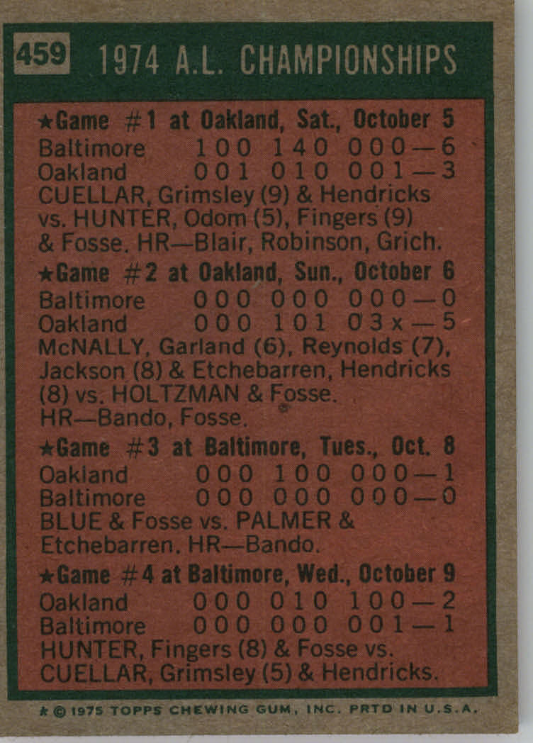 1975 TOPPS BASEBALL ASSORTED SINGLES U-PICK #412-506 - Picture 244 of 500