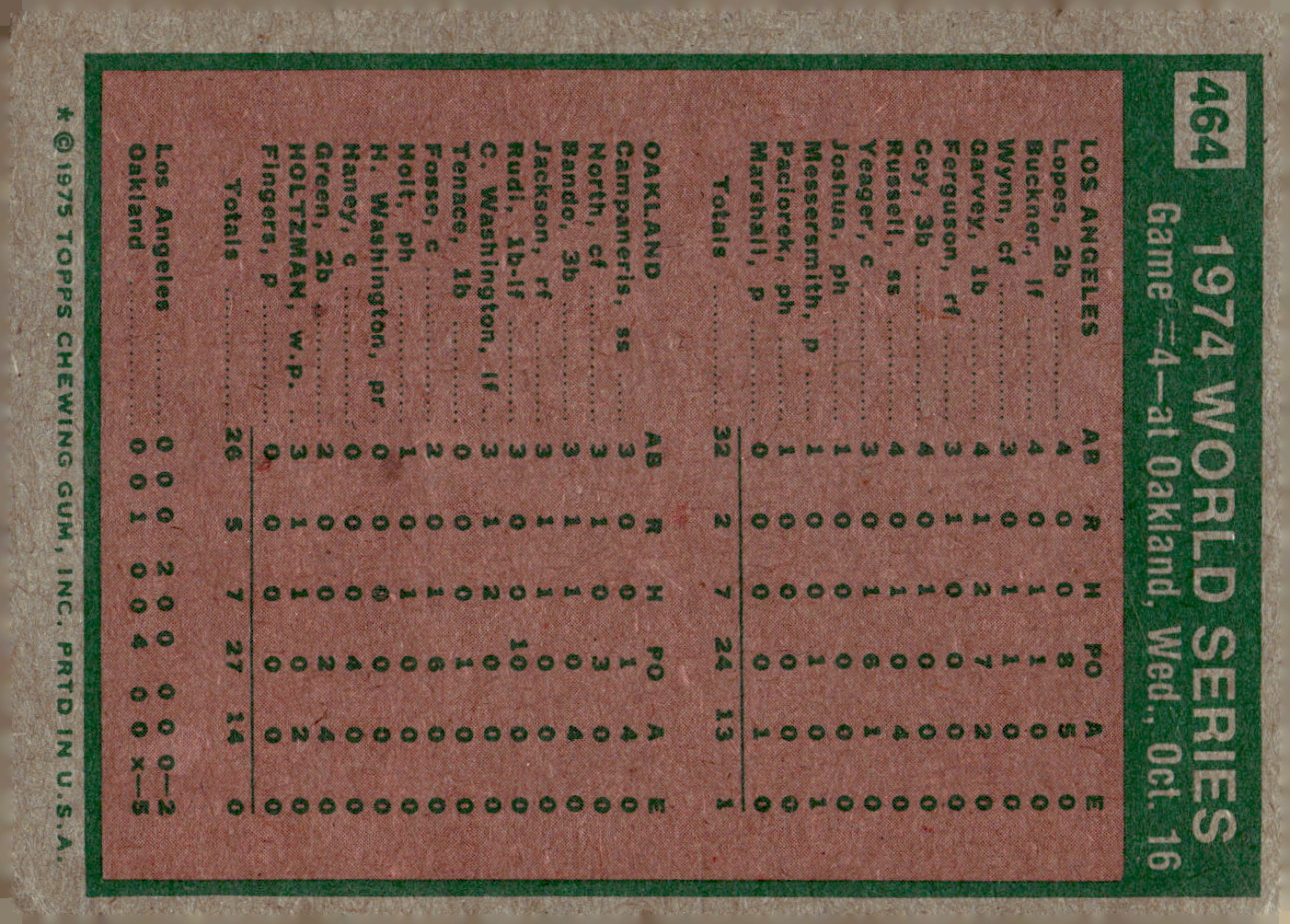 1975 TOPPS BASEBALL ASSORTED SINGLES U-PICK #412-506 - Picture 252 of 500