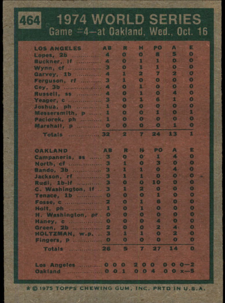 1975 TOPPS BASEBALL ASSORTED SINGLES U-PICK #412-506 - Picture 250 of 500