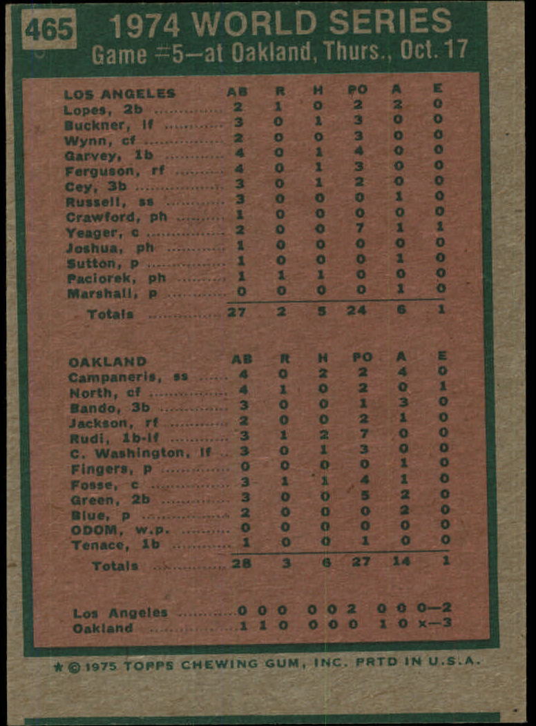 1975 TOPPS BASEBALL ASSORTED SINGLES U-PICK #412-506 - Picture 254 of 500