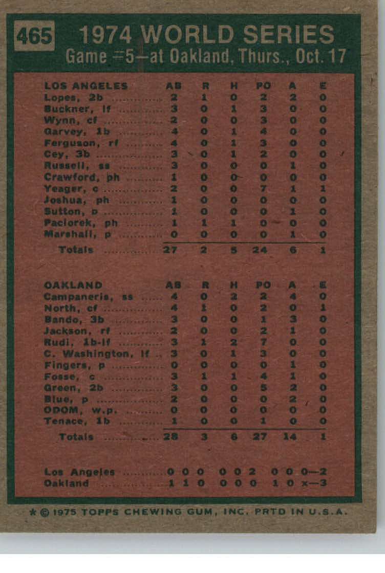 1975 TOPPS BASEBALL ASSORTED SINGLES U-PICK #412-506 - Picture 256 of 500