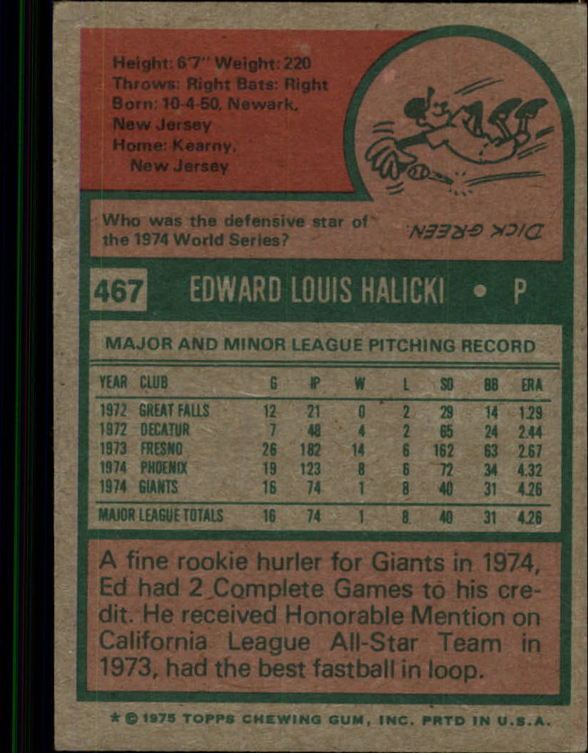 1975 TOPPS BASEBALL ASSORTED SINGLES U-PICK #412-506 - Picture 260 of 500