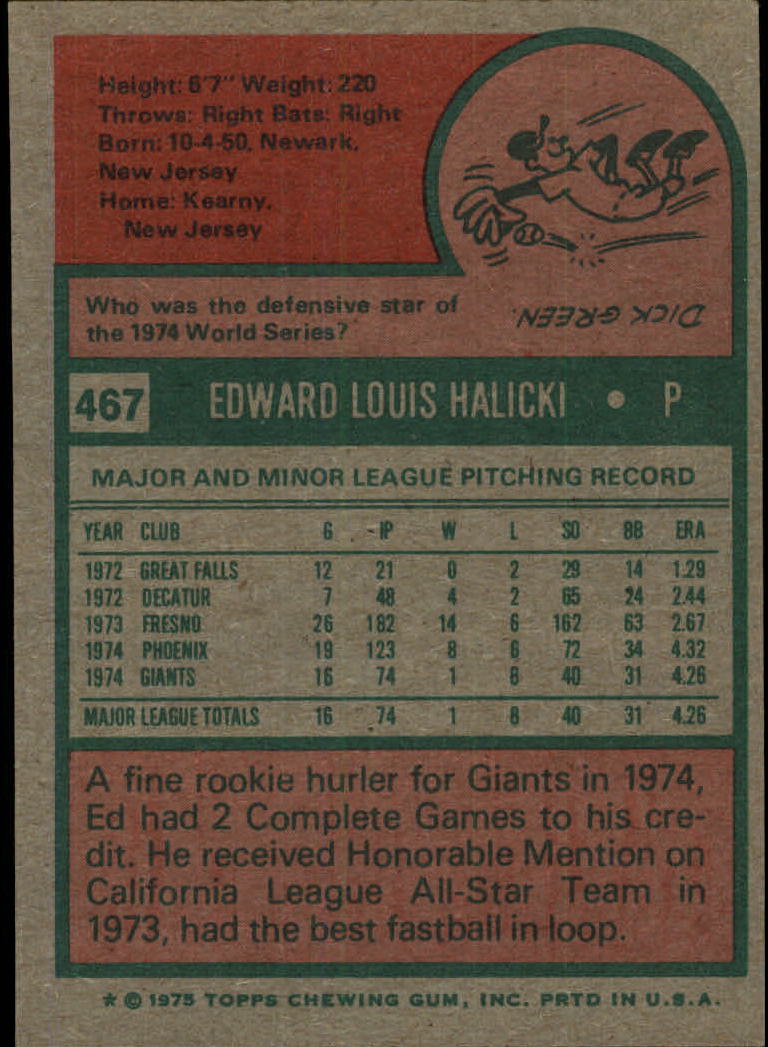 1975 TOPPS BASEBALL ASSORTED SINGLES U-PICK #412-506 - Picture 262 of 500