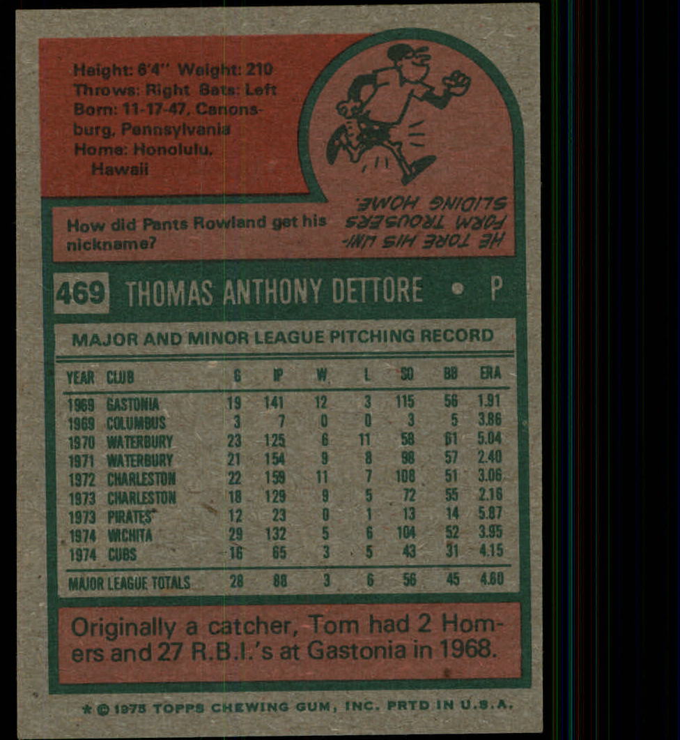 1975 TOPPS BASEBALL ASSORTED SINGLES U-PICK #412-506 - Picture 278 of 500