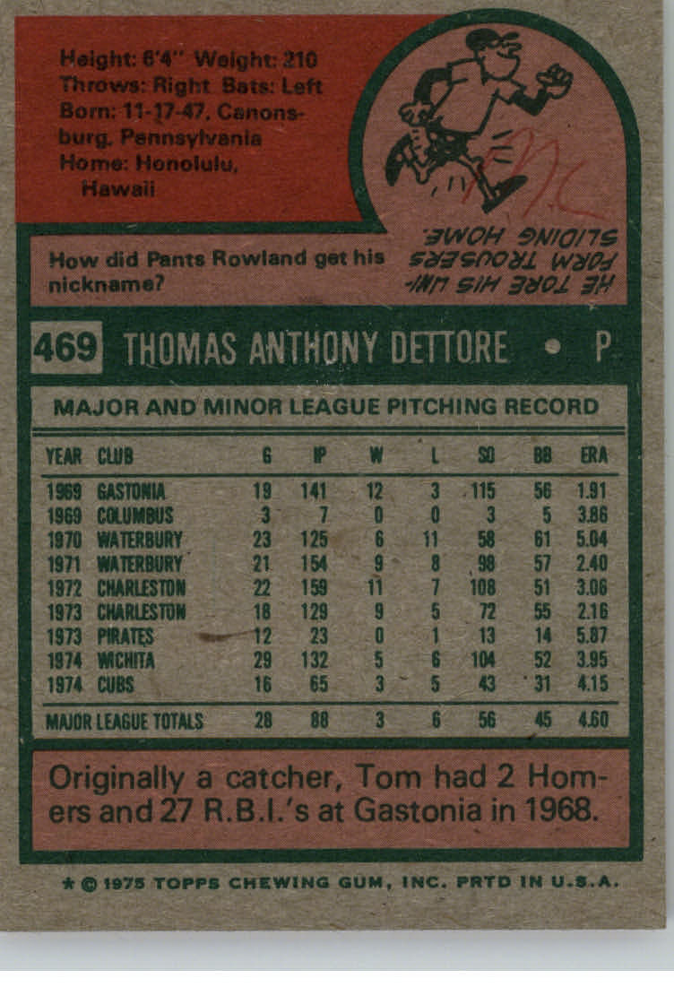 1975 TOPPS BASEBALL ASSORTED SINGLES U-PICK #412-506 - Picture 280 of 500