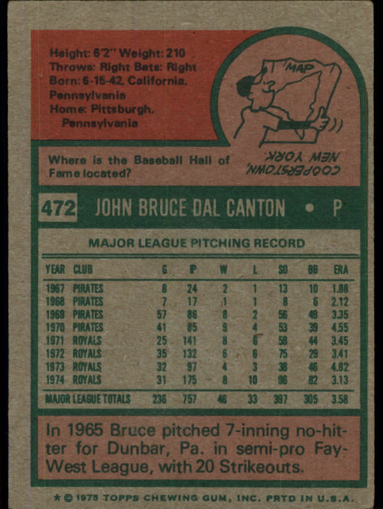 1975 TOPPS BASEBALL ASSORTED SINGLES U-PICK #412-506 - Picture 294 of 500