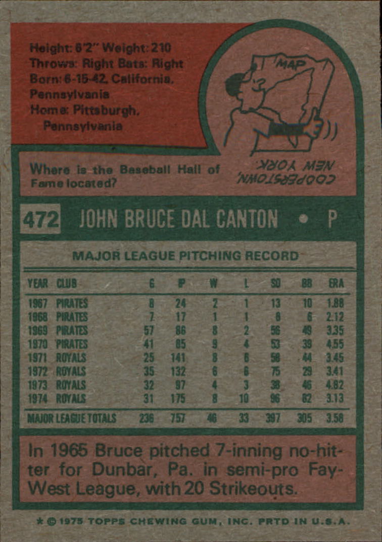 1975 TOPPS BASEBALL ASSORTED SINGLES U-PICK #412-506 - Picture 296 of 500